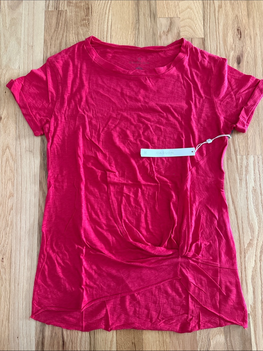 Caslon Hot Pink Short Sleeve Crew Tee